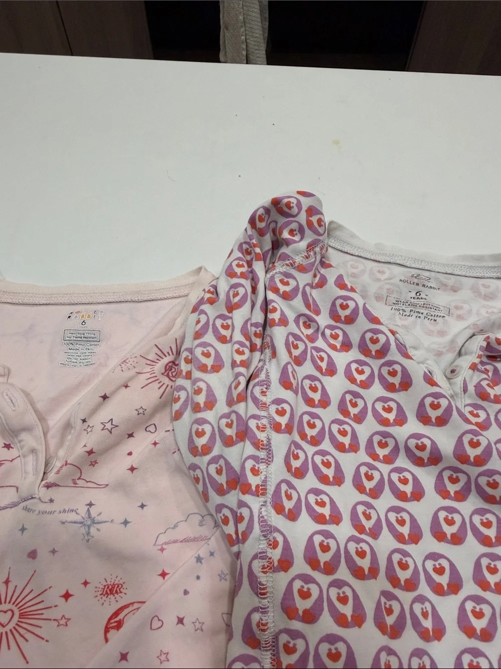 Roller Rabbit Pink Heart-Print Kids Pajama Set